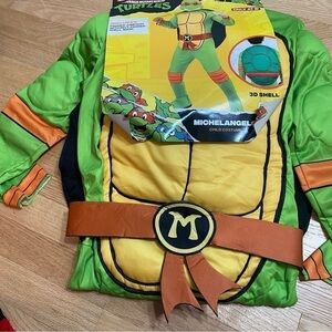 Teenage Mutant Ninja Turtles Costume NEW Michelangelo Large Angelo Halloween